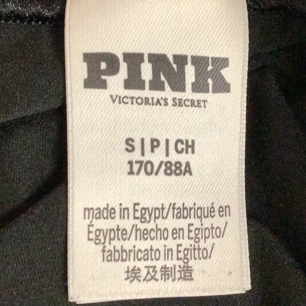 Victoria's Secret PINK Size Small Black Long Sleeve Top. Preloved - Image 5