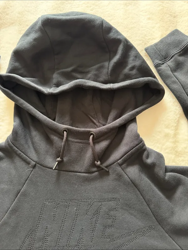 Nike pullover hoodie tonal debossed or embossed Nike swoosh logo Size L - Image 4