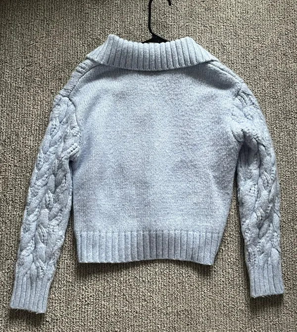 Cropped Sweater Blue - Image 3