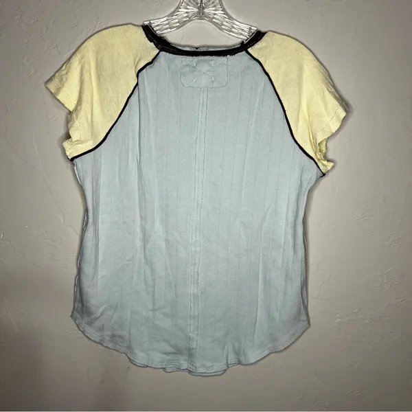 We‎ The Free Blue/Yellow Block That Baby Raglan Baseball Colorblock T-shirt - Image 10