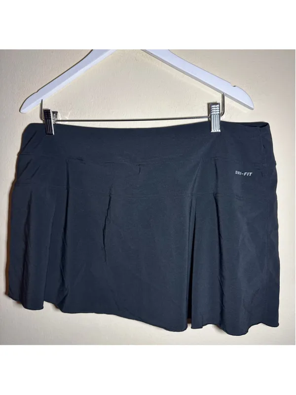 Nike Dri-FIT Athletic Skort Black White Size XL - Image 3