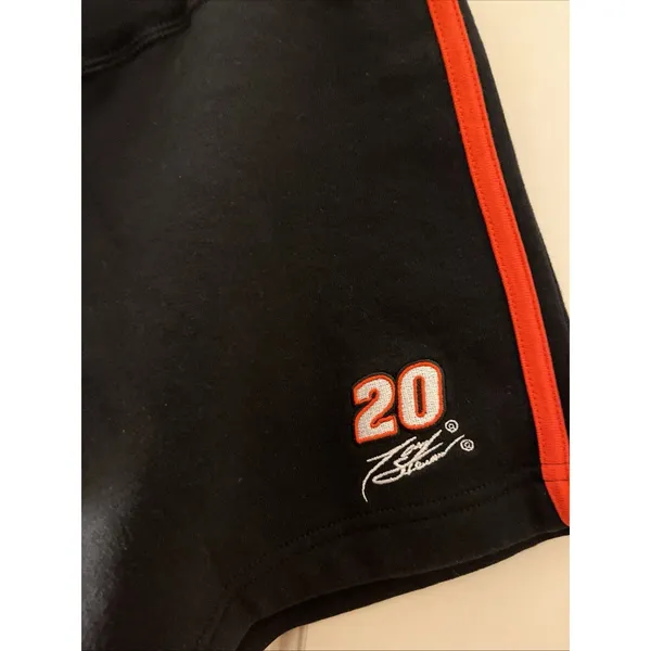 Vintage Tony Stewart #20 CHASE Authentics NASCAR Shorts Black Orange Womens L - Image 5