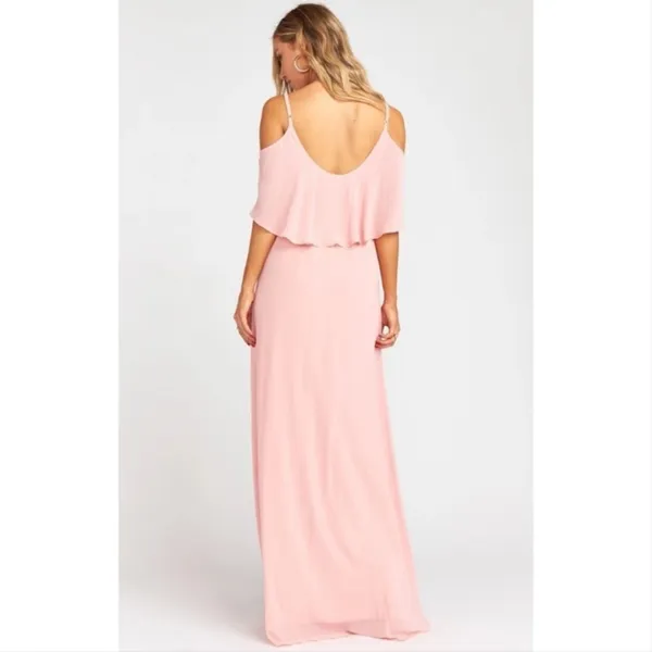 NWT Show Me Your Mumu Caitlin rosebud pink maxi dress LARGE - Image 5