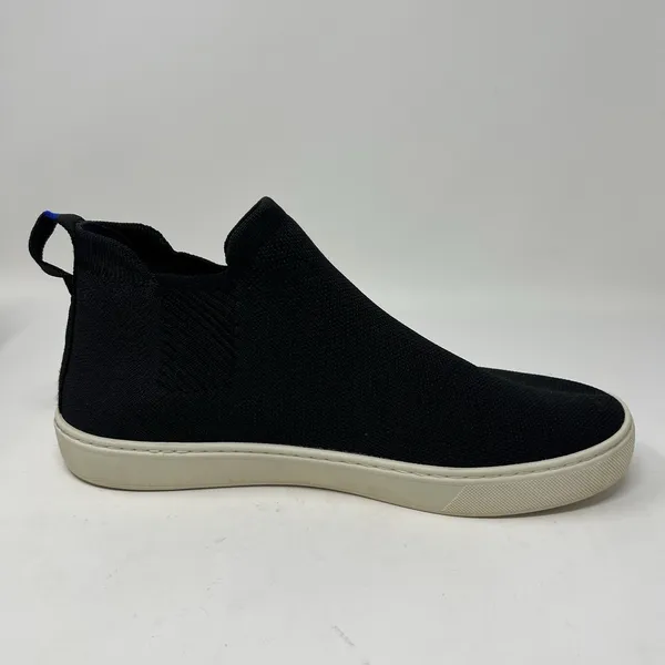 Rothy's Chelsea Sneakers Womens Size 10.5 Black Knit Pull On Shoes Boots Booties - Image 6