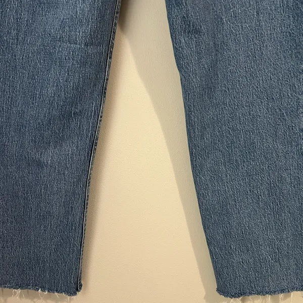 Abercrombie & Fitch Jeans Women's 12/31 90s Straight Ultra High Rise‎ Raw Hem - Image 7
