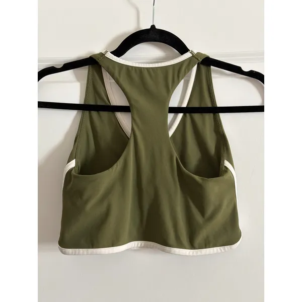 OFFLINE Real Me XTRA Longline Track Sports Bra Contrast Piping V-Neck Small - Image 6
