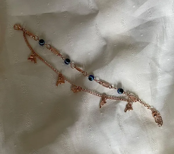 Rose Gold Chain Bracelet - Image 4