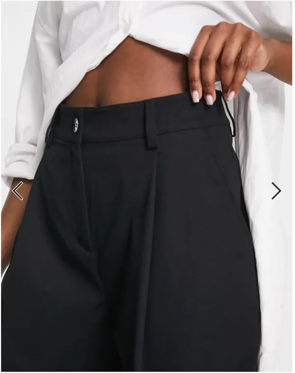 ASOS Weekday Ovoid Pants in Dark Brown - Image 4