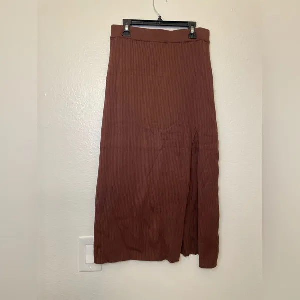 Line & Dot NWT Women’s Brown Celia Set Skirt and Top‎ Size L - Image 5