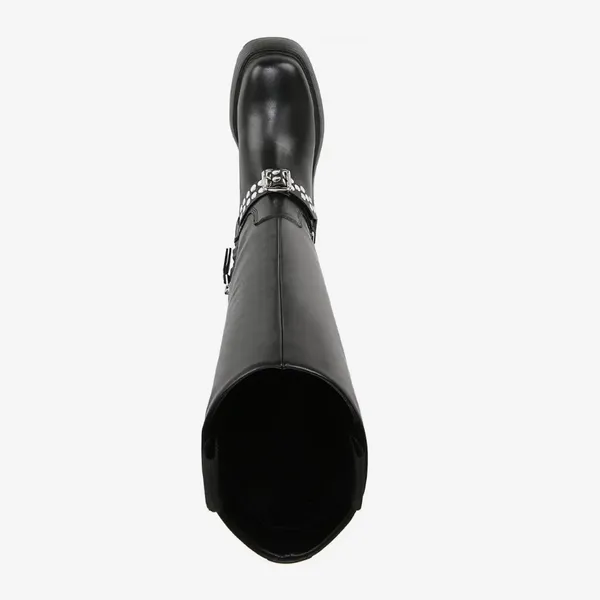 NEW Circus NY by Sam Edelman Hayes Women's Black Leather Stud Motorcycle Boot - Image 3