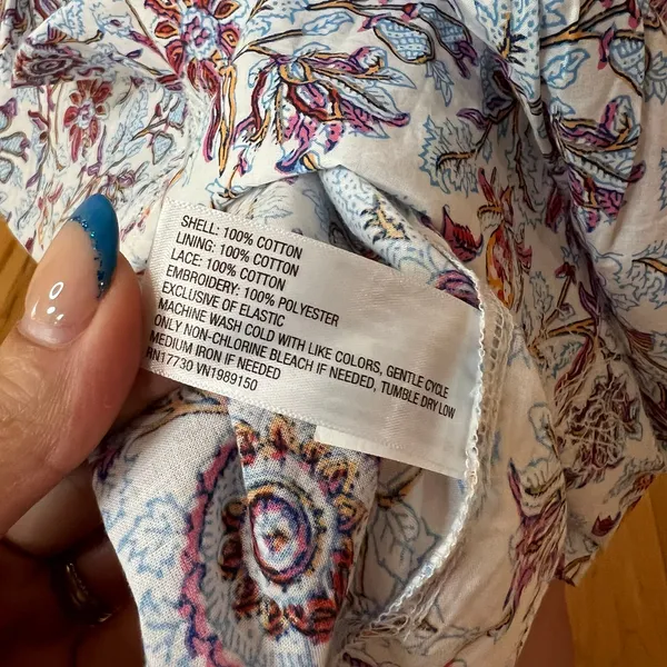 Roller Rabbit | Target floral embroidered fit & flare midi dress NEW SMALL - Image 6