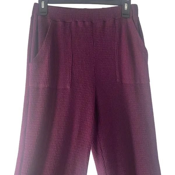 Retreat Women's Size Small Burgundy Purple Two Piece Pajama‎ Set - Image 6
