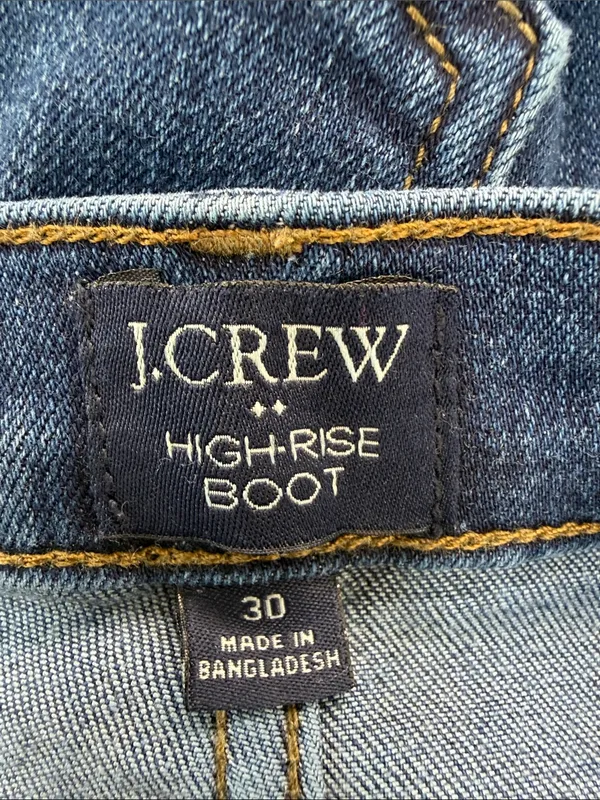 J. Crew Medium Blue Flare Jeans - Image 8