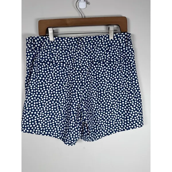 Spanx‎ Sunshine Shorts Women Large Navy White Polka Dot Stretch Activewear Golf - Image 5