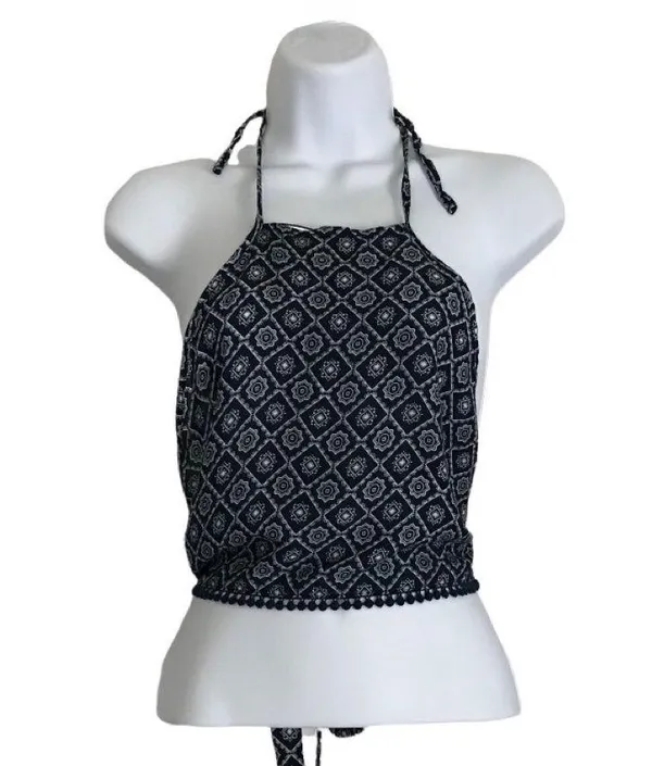 Charlotte Russe Bora Bora Day Terno Tie Backless Halter Top Size S NWT - Image 3