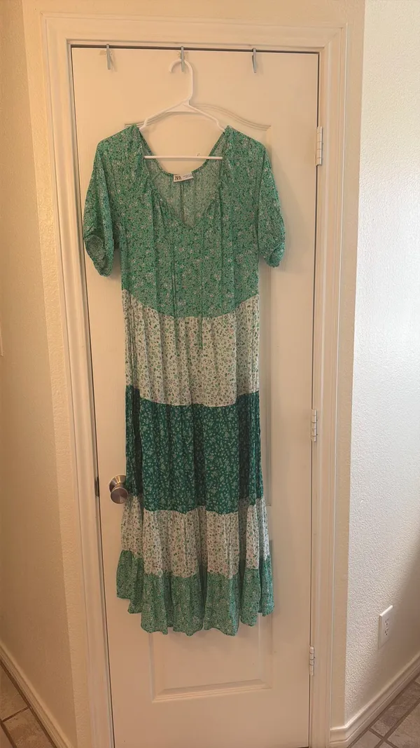 ZARA Floral Maxi Print Dress - Image 4
