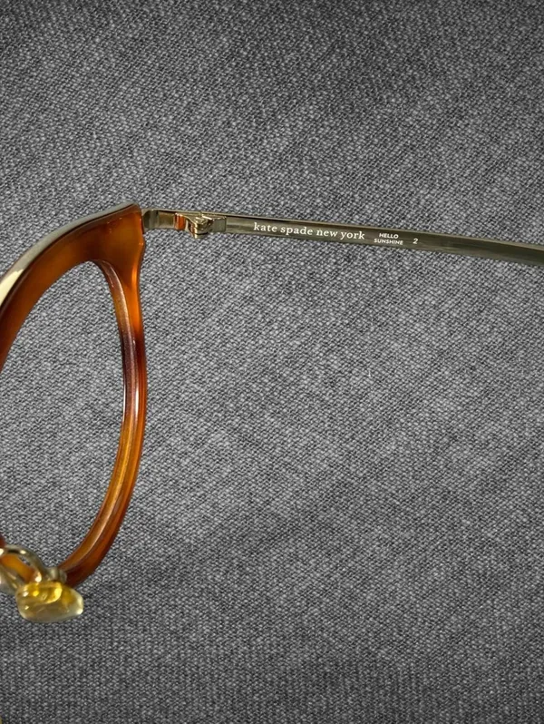 Kate Spade New York Brown Gold Eyeglass Frames FRAME ONLY - Image 7