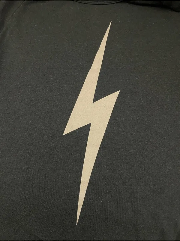Aviator Nation Black Lightning Bolt Graphic Crewneck Sweatshirt Pullover Size XL - Image 6