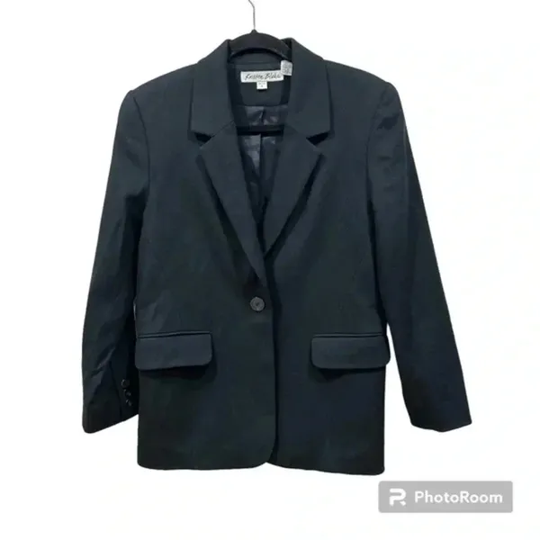 Kristen Blake black wool blazer Size SP - Image 2