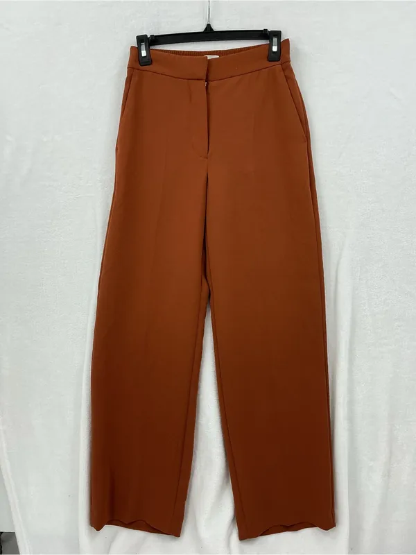 Wilfred Wide-Leg Trousers in Rust Brown 1118 - Image 2