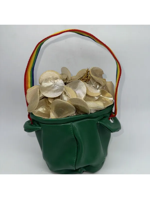 Pot Of Gold St. Patricks Day Mini Handbag Rainbow Bag Leprechaun Costume Handbag - Image 3