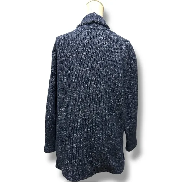 294 ZARA | EUC Turkey Women’s Blue Open Front Knit Cardigan Sweater (size M) - Image 5