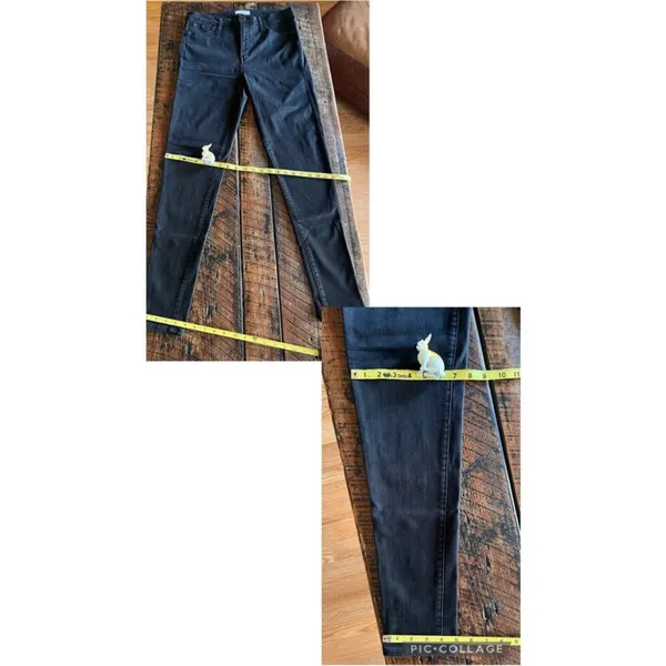 Madewell 10 inch high riser skinny skinny jeans in black color size 32 tall - Image 6