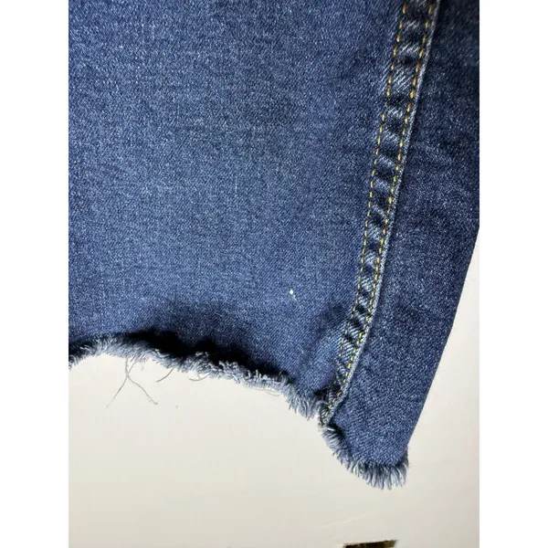 Zara wide leg blue sailor jeans raw hem size‎ 2 - Image 5