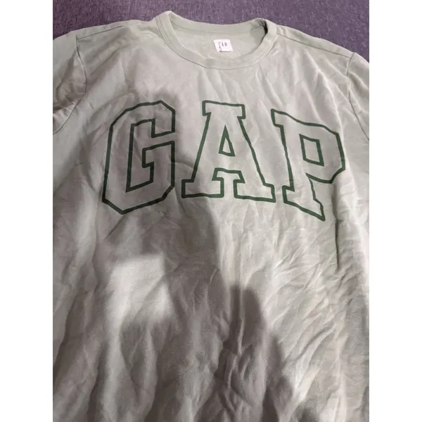GAP Women's Logo Crewneck Sweatshirt Sage Green Sz L Comfy Cozy - Image 2