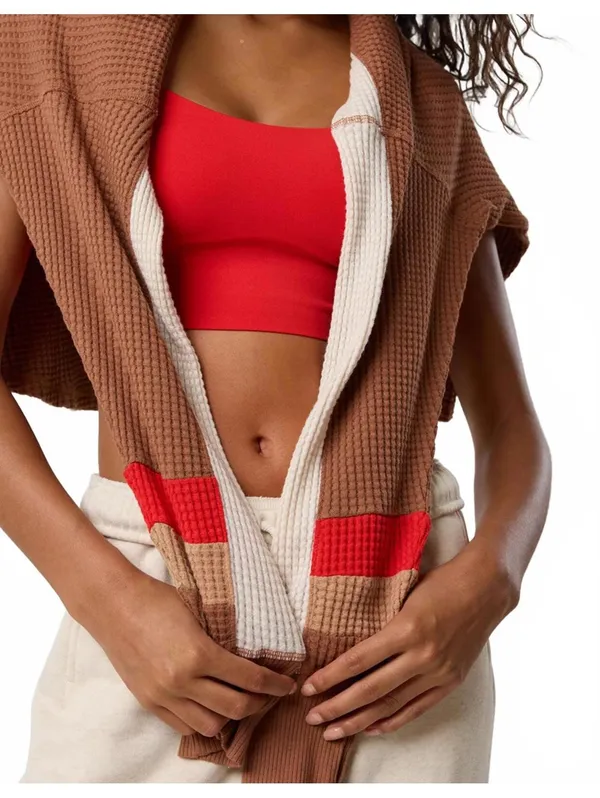 AE OFFLINE By Aerie Wow! Waffle Notch Neck Long Sleeve T-Shirt American Eagle XS - Image 4