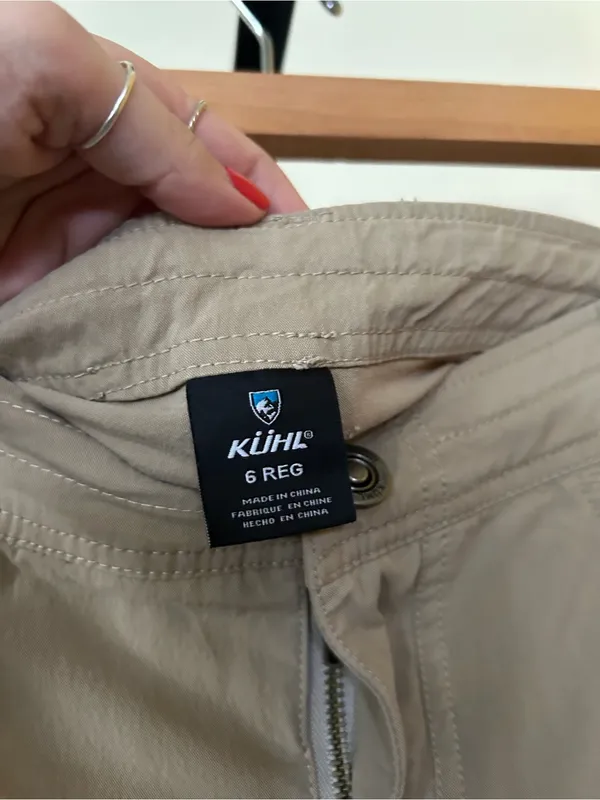 Kuhl‎ Women’s Splash Roll Up Pants Hiking Cargo Utility Outdoor Tan Khaki Size 6 - Image 3