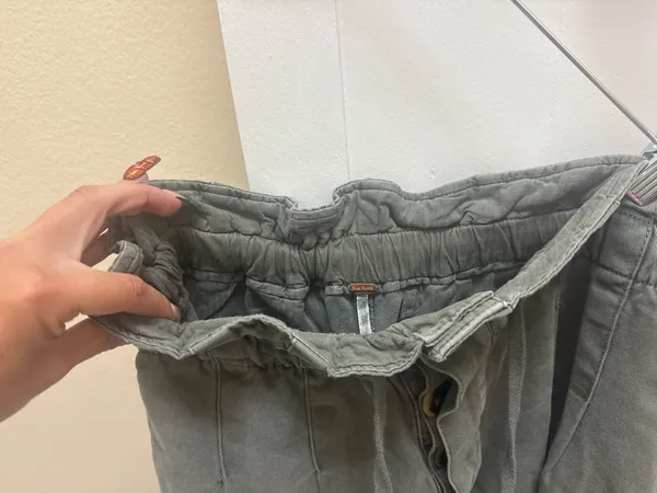 Free People Ready To Run Paperbag Pants Olive Green Size M - Image 4