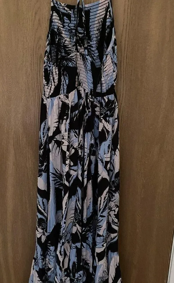 Free People intimately heat wave blue floral maxi dress - Image 3