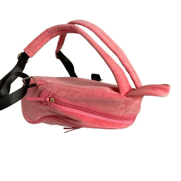Juicy Couture Big Spender Velour Medium Sized Backpack‎ Pink Lemonade￼ - Image 6