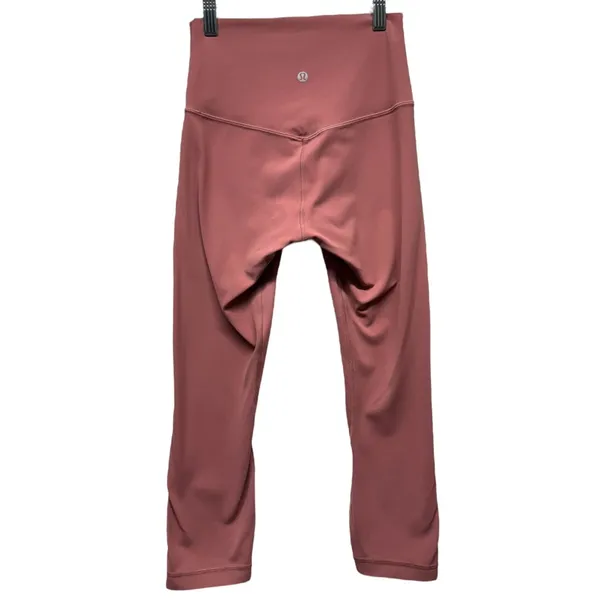 Lululemon Align High Rise Crop Pants 21" Leggings Rose Pink Women Sz‎ 4 Athletic - Image 2
