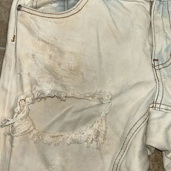 Revolve One Teaspoon Iced Blue Distressed Denim/Jeans(Size 28) - Image 6