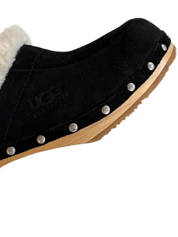 UGG Leather Kalie Studded Clogs Black Size 11 - Image 3