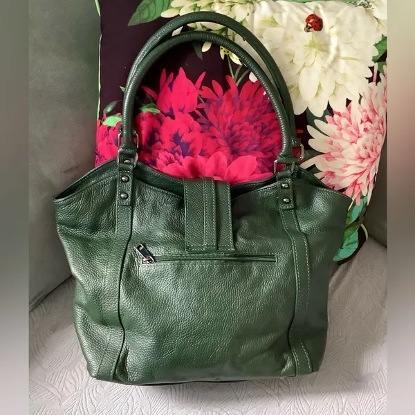 Genuine leather bag- beautiful modern color! 💚💚💚 - Image 7