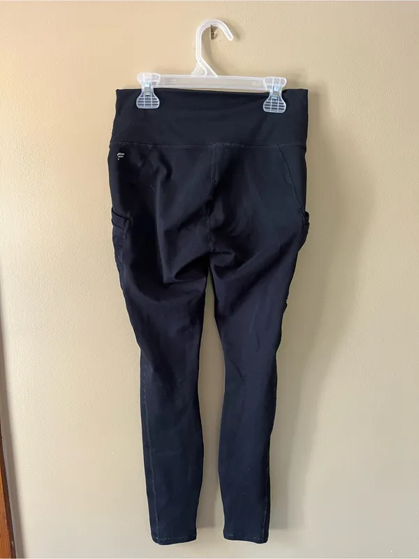 Fabletics Black High-Waist Ruched Side Leggings - Image 4