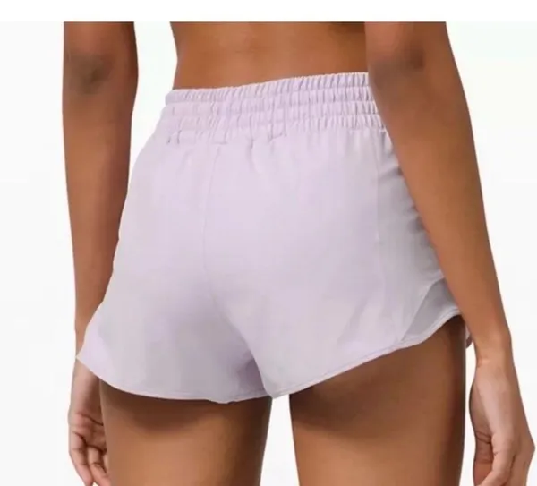 Lululemon Hotty Hot High Rise Athletic Shorts Lavender Dew Purple Size 12 - Image 4
