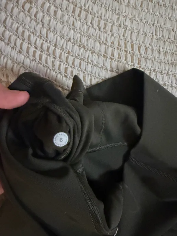 Green Lululemon Leggings Wunder Under 25" - Image 3