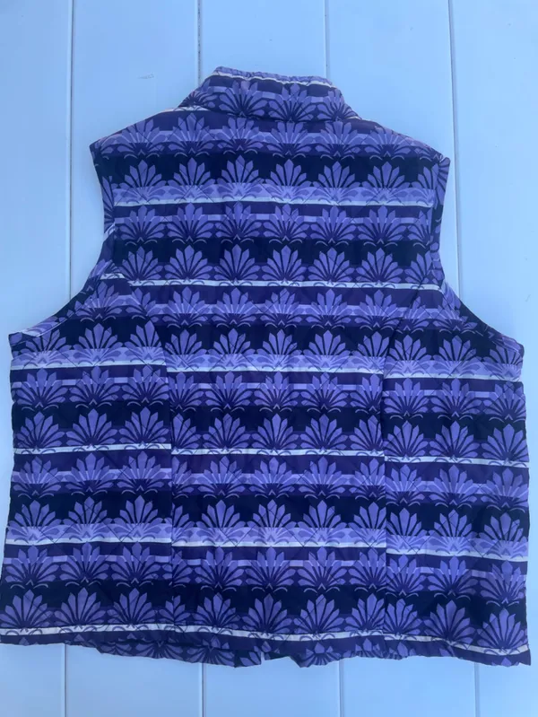 Rebecca Malone Quilted Button Up Vest, Size L, EUC - Image 6