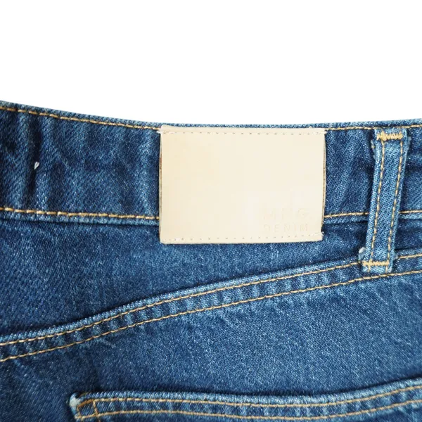 Mango MNG‎ Women's Size 4 Denim 100% Cotton Wide Leg High Waisted Blue Jeans - Image 8