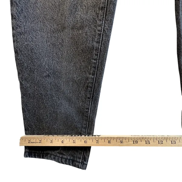 Vtg Levi's 501 17501 High Waisted Mom Jeans Black Cotton Made in USA‎ Sz 13 26" - Image 9