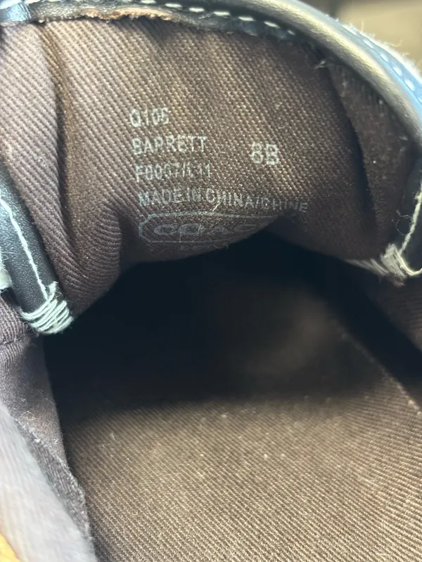 Coach Barrett sneakers in a signature khaki and brown canvas - Image 6