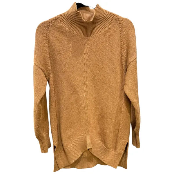 Size Small Anthropologie Maeve Camel Brown Mockneck Sweater - Image 5