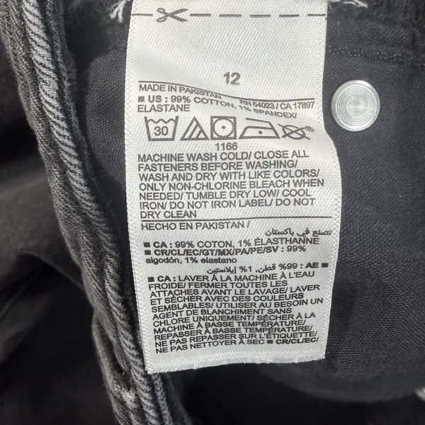 Old Navy Women's Size 12 High Rise O.G. Loose Fit Black Denim Jeans - Image 6