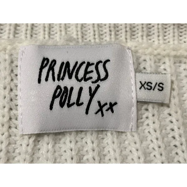 Princess Polly xx Ivory Cream Knit Crop‎ Sweater - Image 3