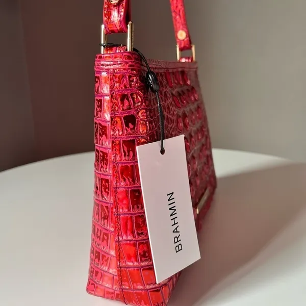 Brahmin Lorelei Shoulder Bag Red Dragon Melbourne Leather NWT - Image 6