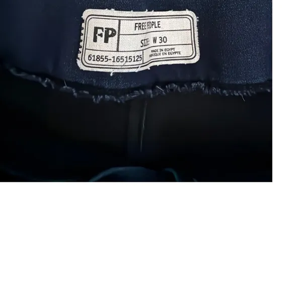 Free People We The Free Pull On Cropped Denim Capri Blue Jeans Size 30 - Image 3
